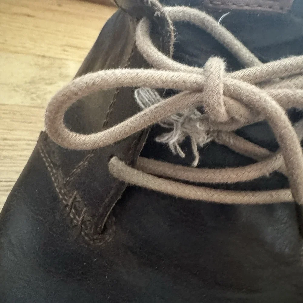 Olukai Kamuela Men's Brown Leather Chukka Boots Size 11.5 Lace Up Comfort Shoes
